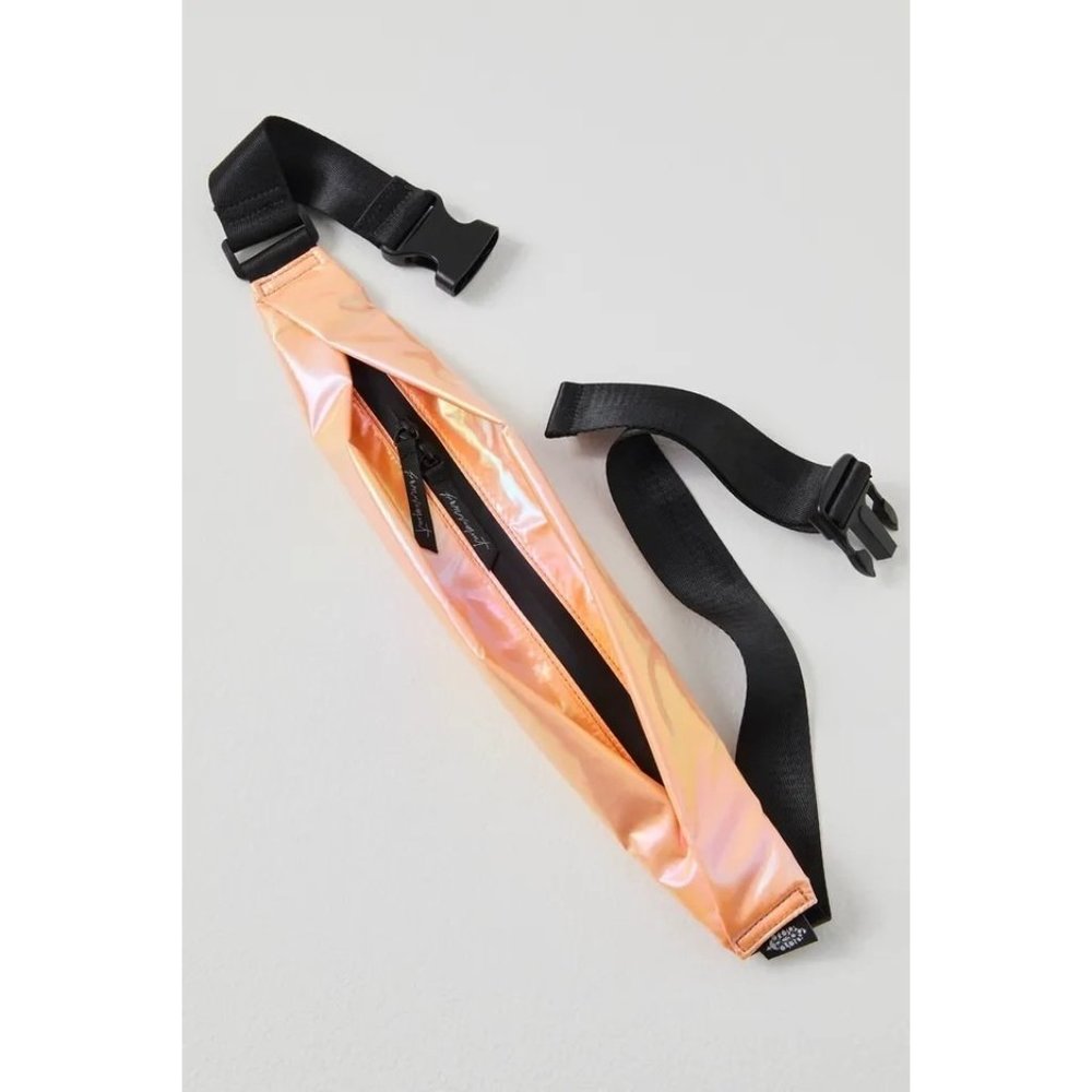 Free People Movement Fanny Pack Runner Bag Slim Fold Peach Pink Fanny Pack OS